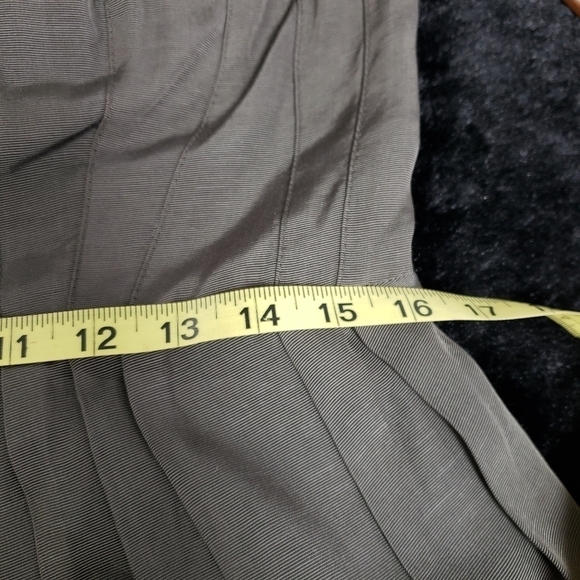 Mm Couture by Miss Me Sexy Strapless Beaded Cocktail Dress Olive Green Large VG - Picture 13 of 16